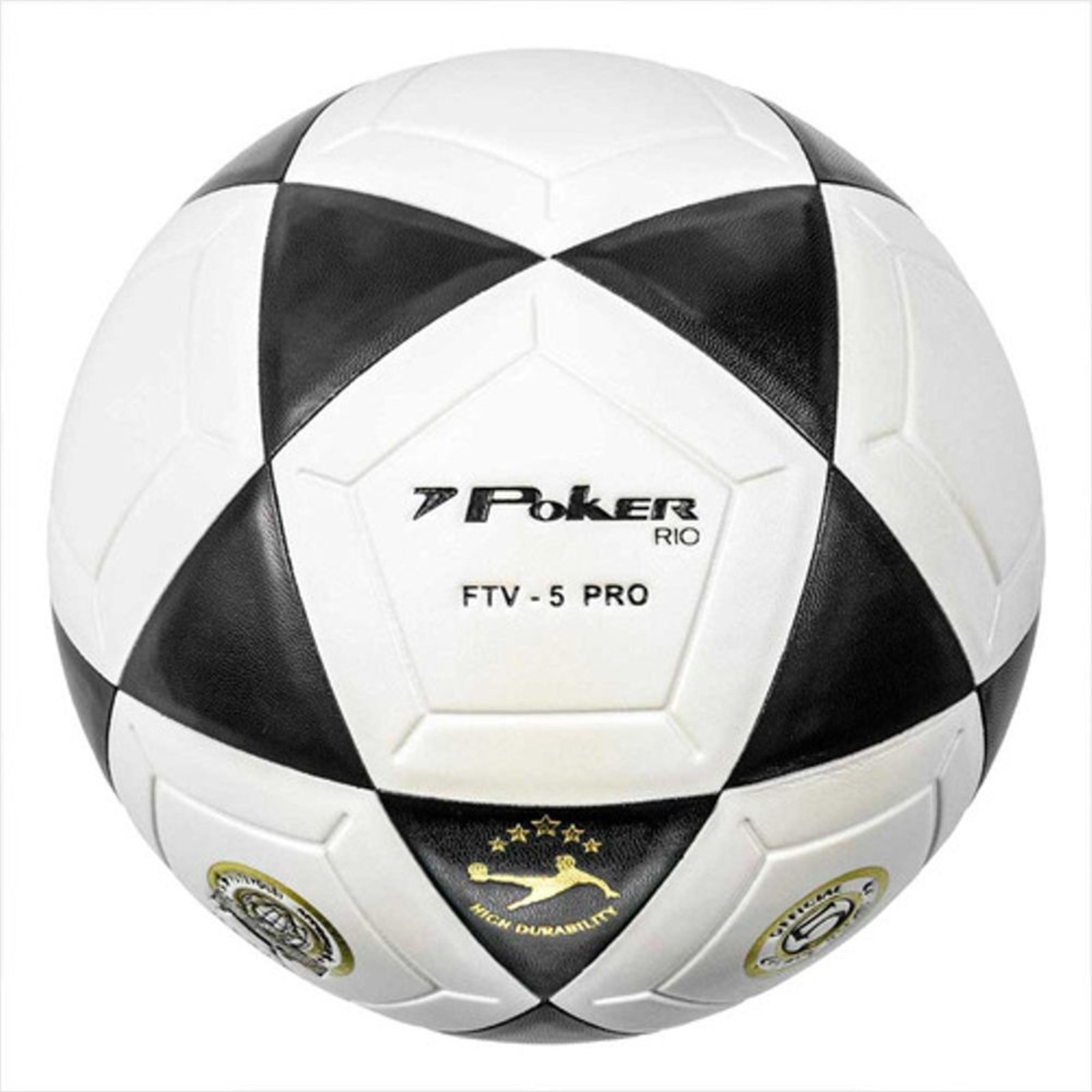 Bola Poker Futvôlei Rio Oficial LNF - PU, Durável e Toque Macio - Amarelo Claro