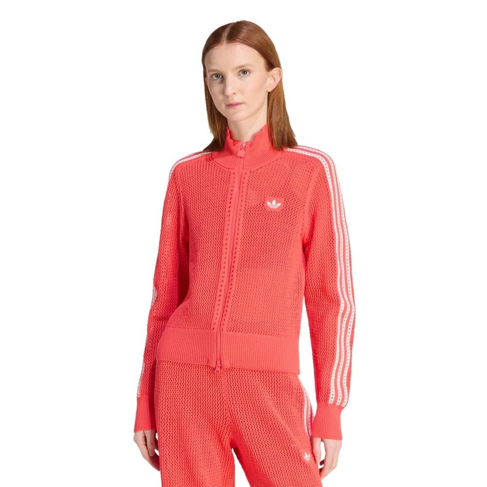 JAQUETA CROCHÊ FIREBIRD TRACK TOP adidas Originals Vermelho