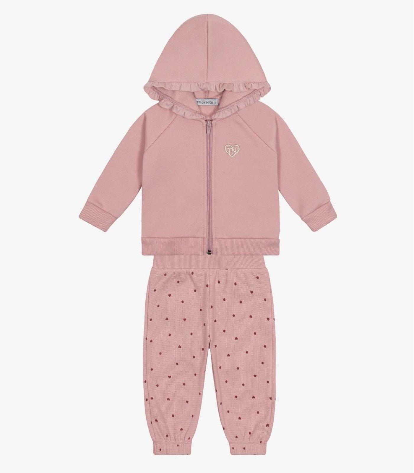 Infantil - Conjunto Jaqueta com Capuz e Calça Trick Nick Rosa