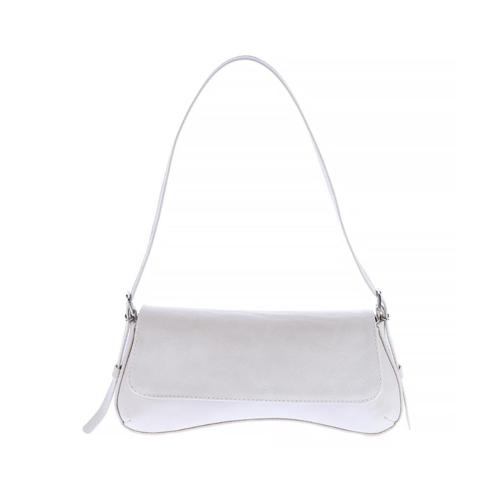 Megan – Bolsa Baguete Minimalista Off White Off-white