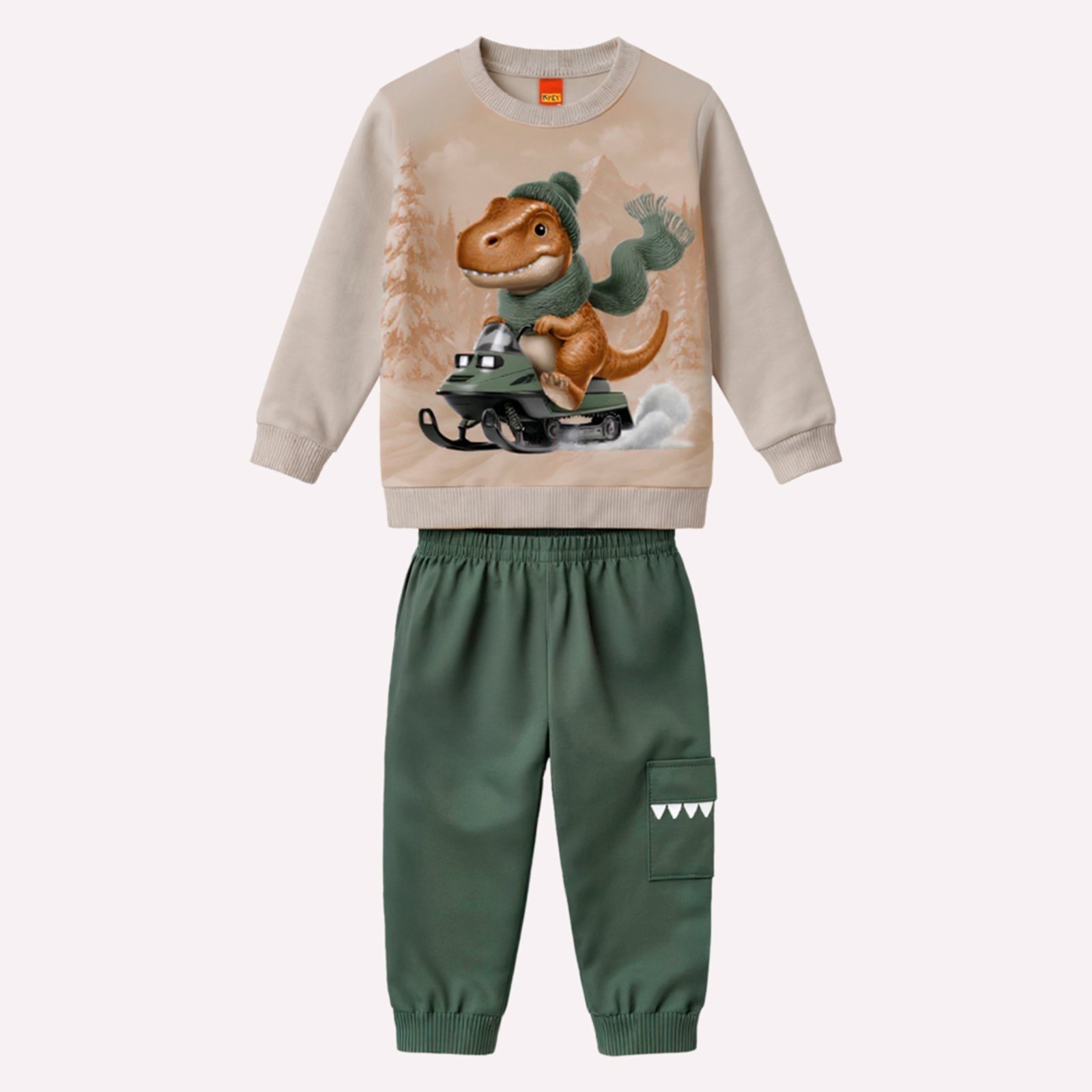 Infantil - Conjunto Menino Dinossauro Kyly