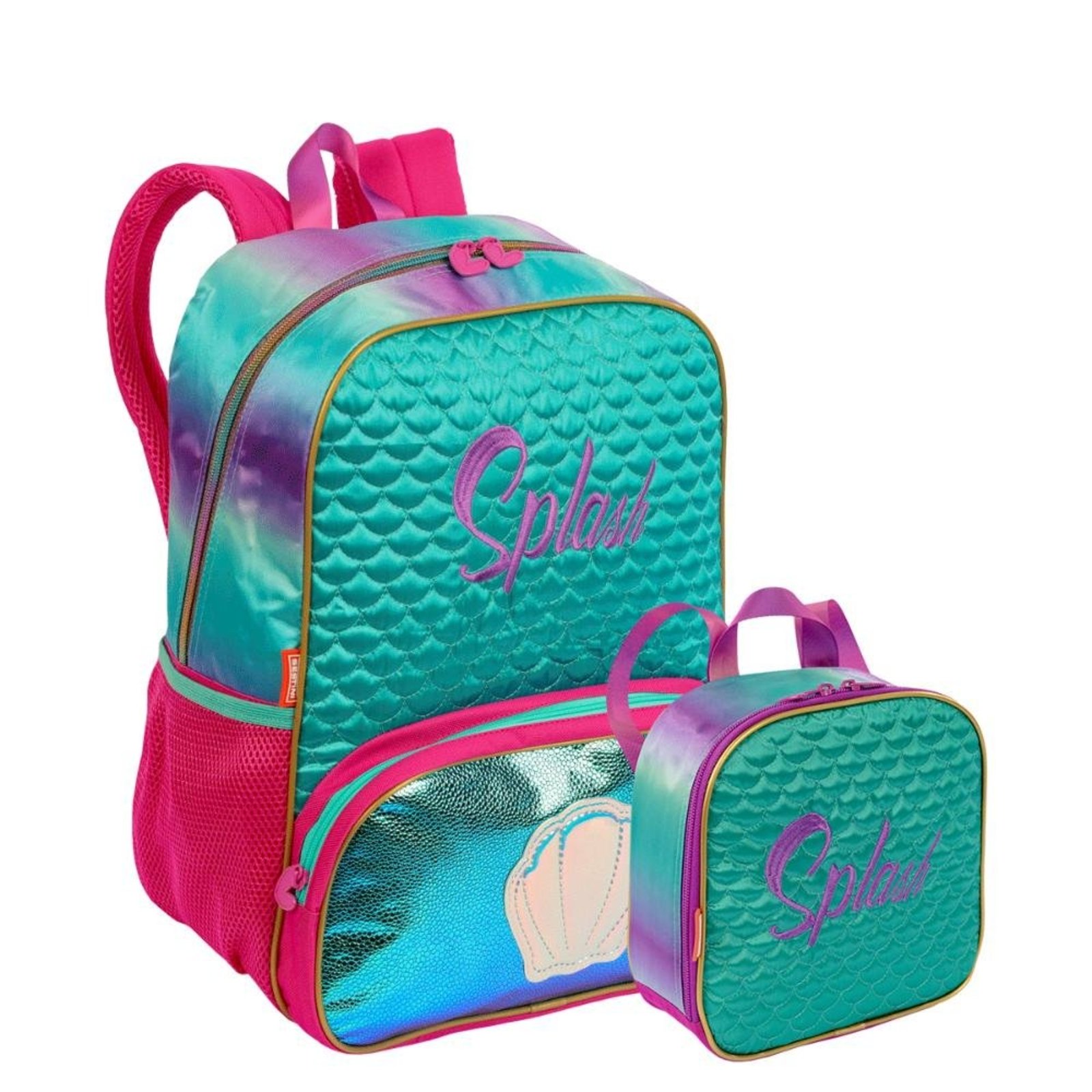 Infantil - Kit Mochila Grande e Lancheira Pequena Sestini X Mermaid 2 - Colorido