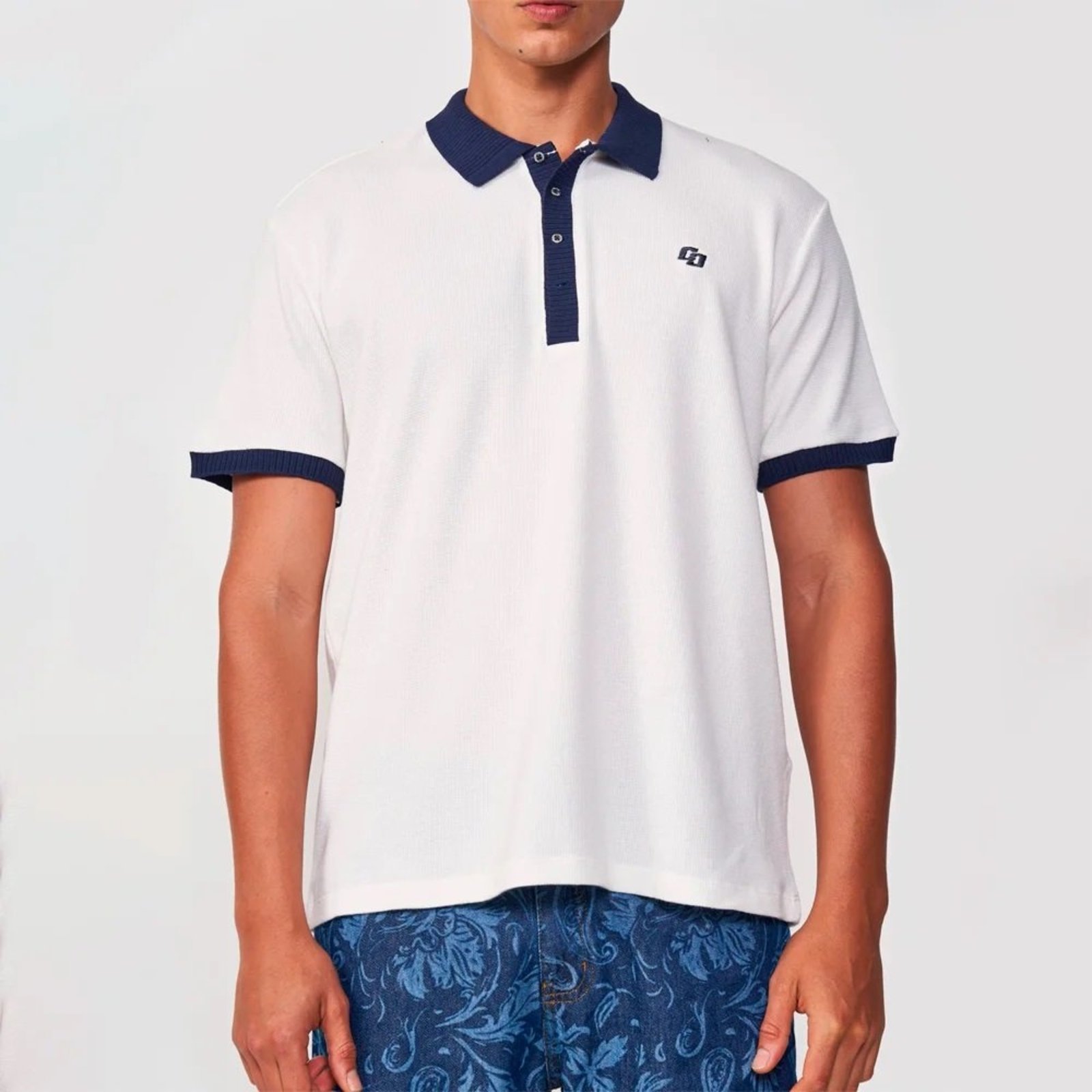 Camisa Polo Colcci Iconic In25 Off White Masculino