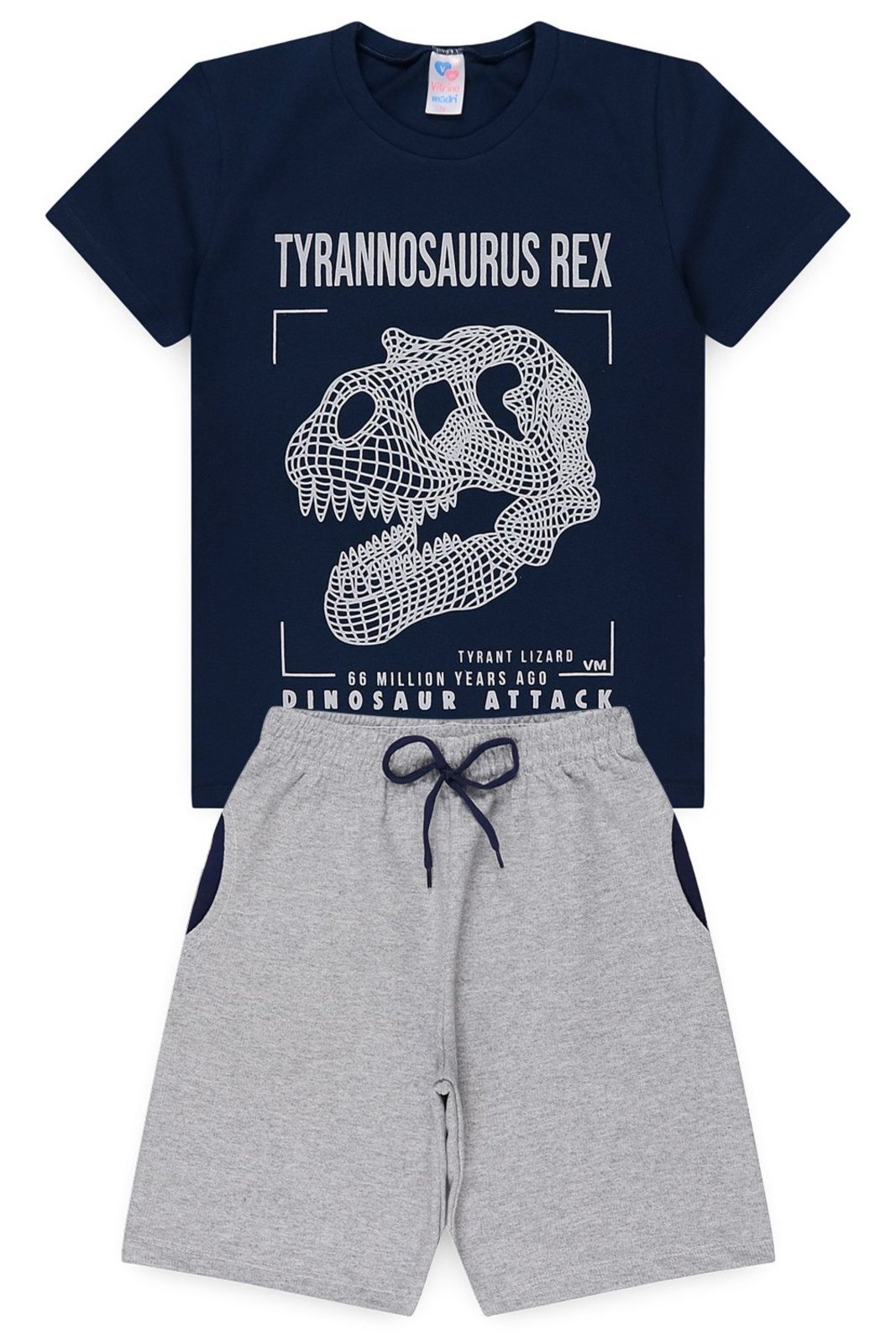Infantil - Conjunto Verão Masculino Tyrannosaurus Rex