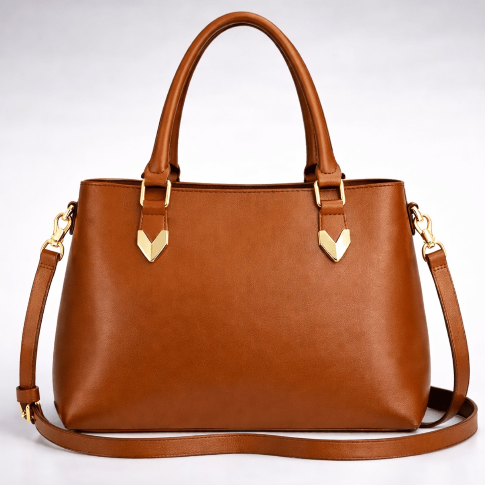 Bolsa Feminina Casual De Ombro Grande com Alça Transversal Feminina Caramelo