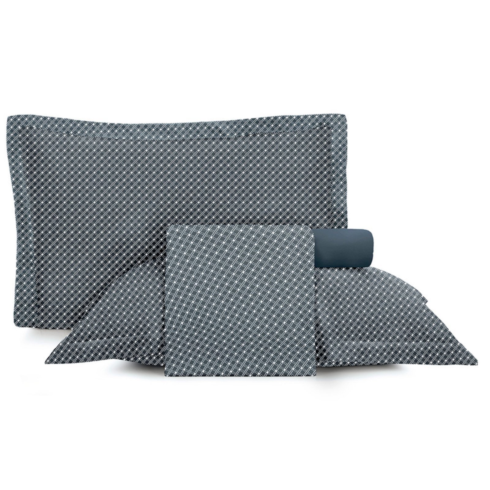 Jogo Cama Queen Altenburg Toque Acetinado Slim Azul