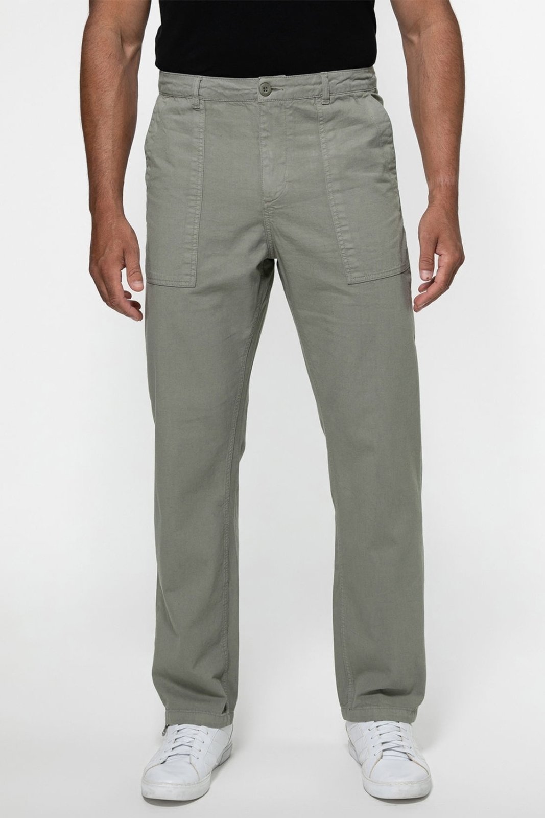 Calça Sarja Guess Regular Straight Bolso Verde