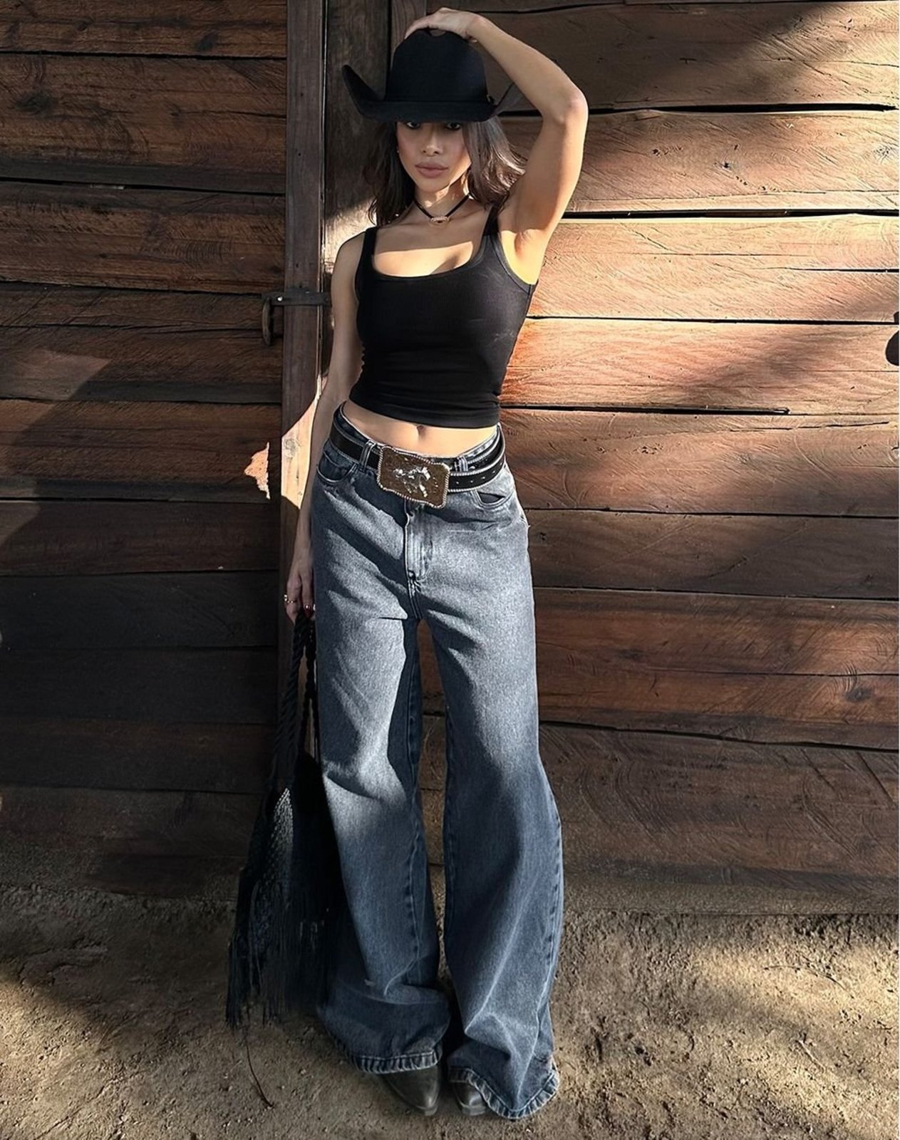 Calça Jeans Wide Hanger Feminina 29910 Vintage Consciência