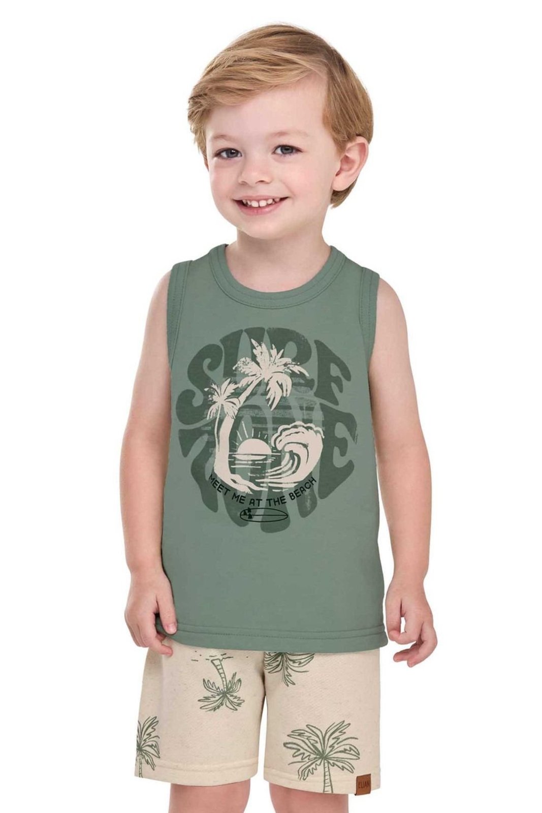 Infantil - Conjunto Menino Surf Zone Elian Verde