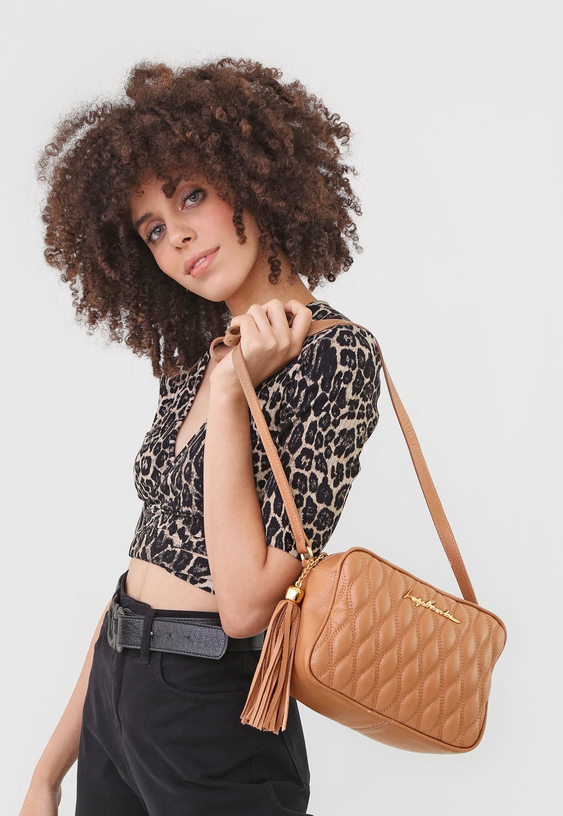 Bolsa Luiza Barcelos Matelassê Bege