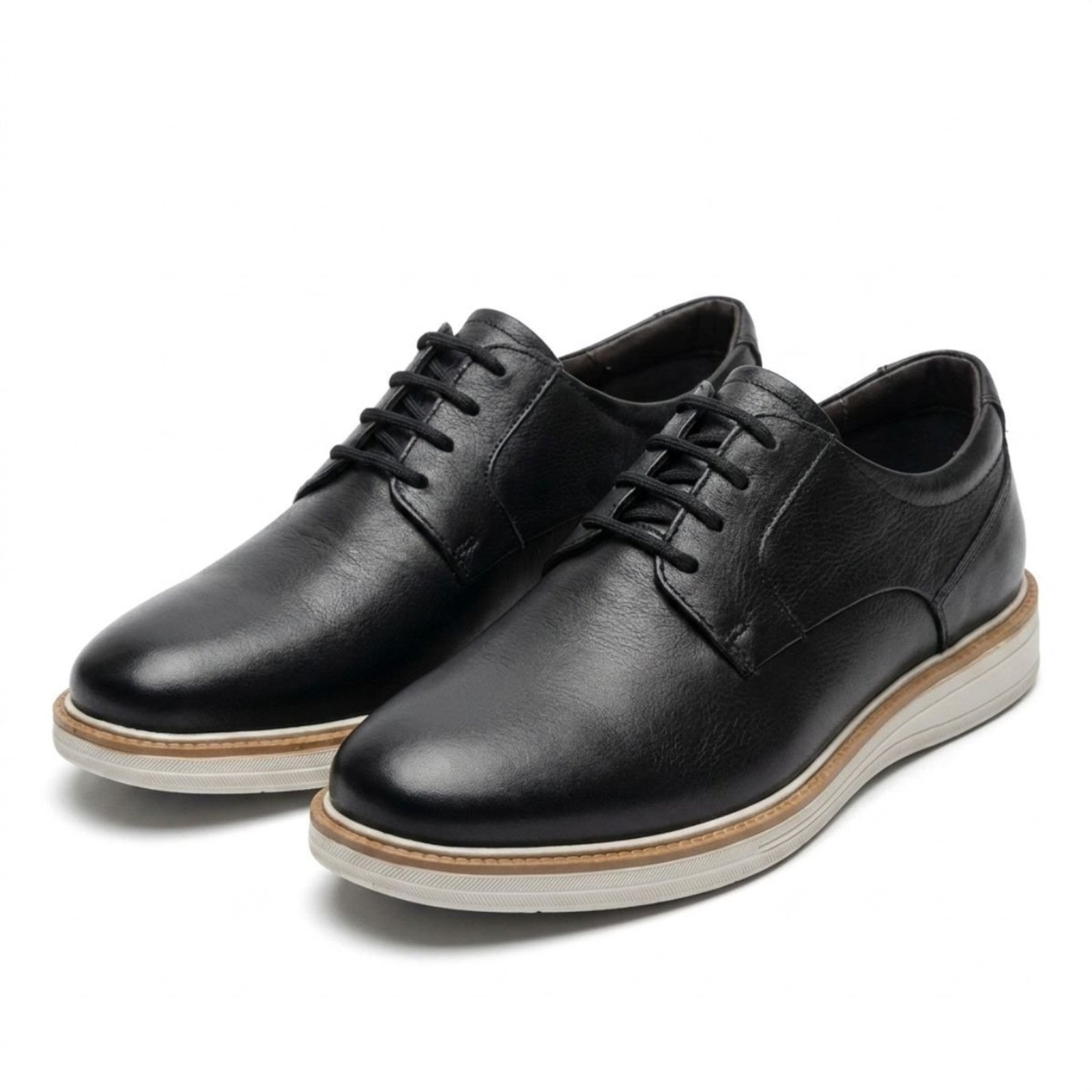 Sapato Masculino Rafarillo Couro Legítimo Linha Boston Social Confortável Elegante Casual Trabalho