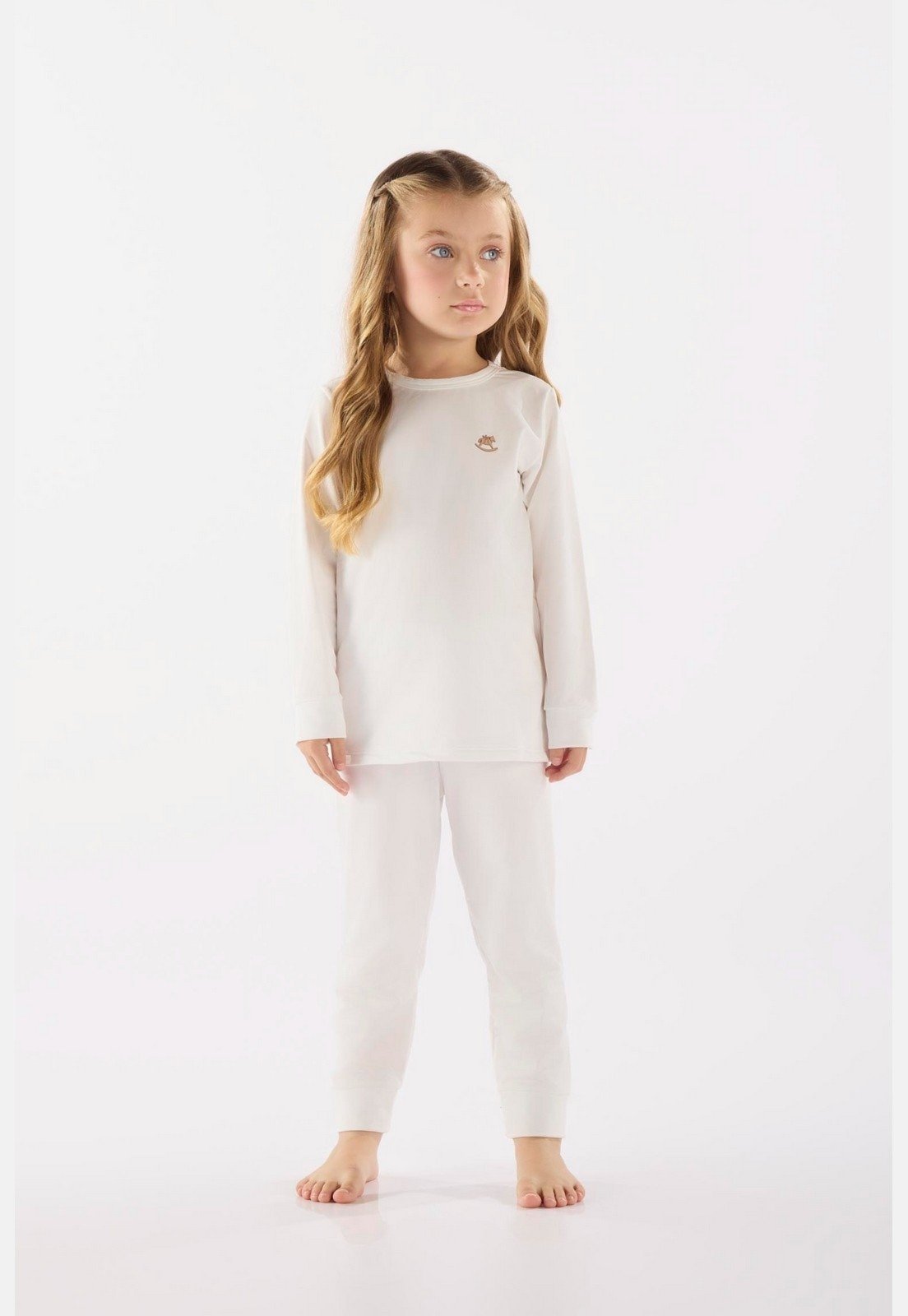 Infantil - Camiseta Unissex em Malha Térmica Up Baby Off-White