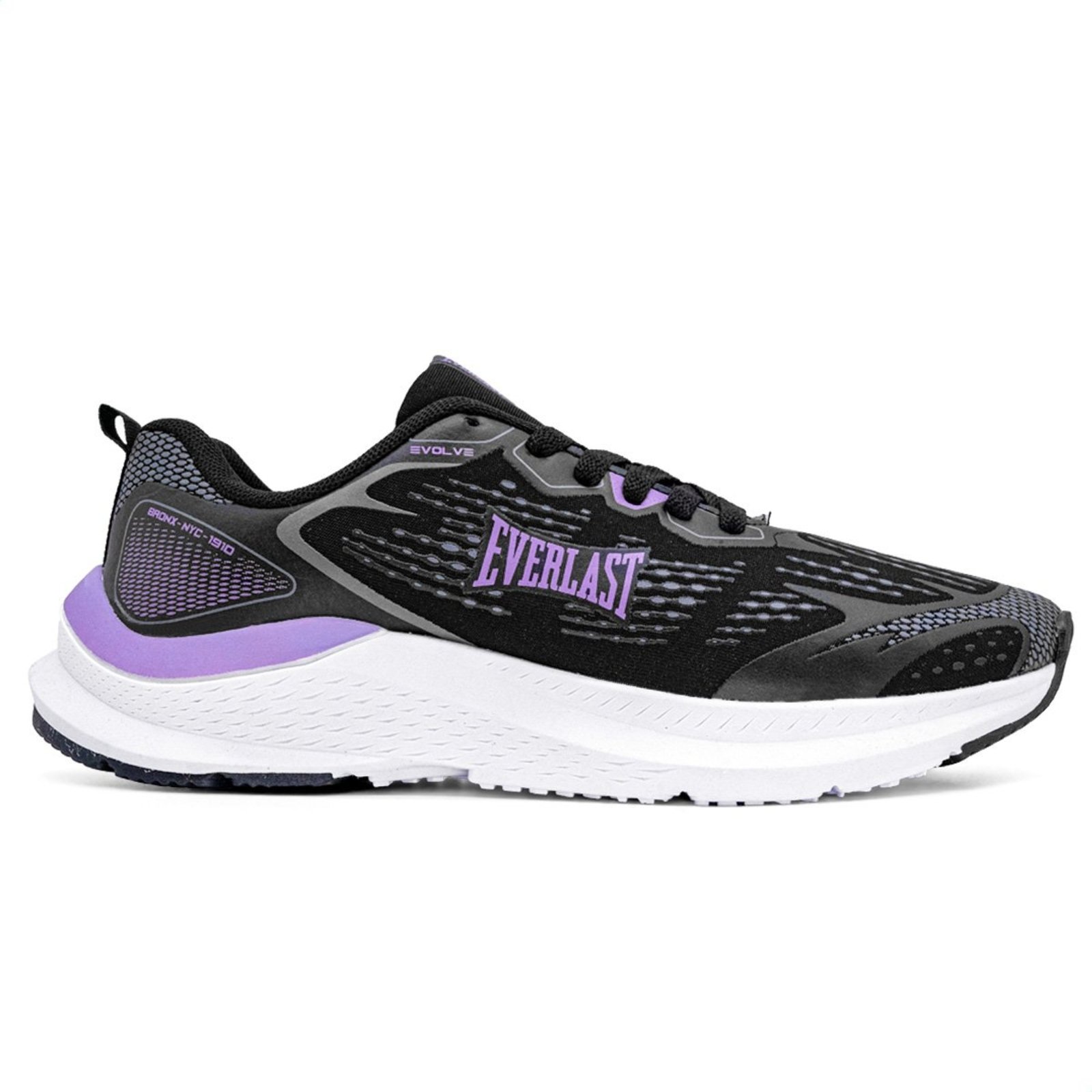 Tênis Everlast Evolve Unissex Preto Lilás