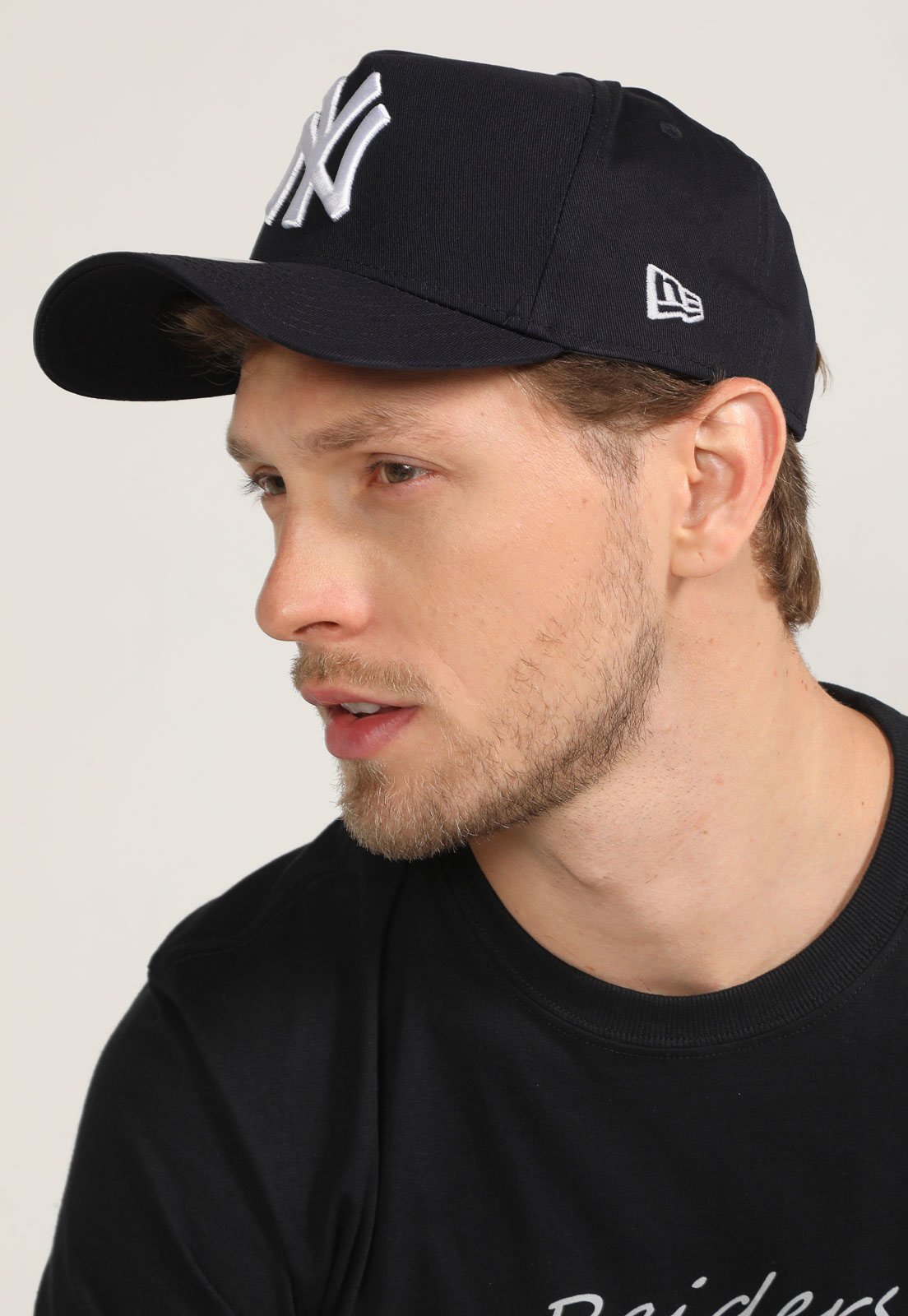 Boné Aberto New Era New York Yankees Mlb Aba Curva Azul-Marinho
