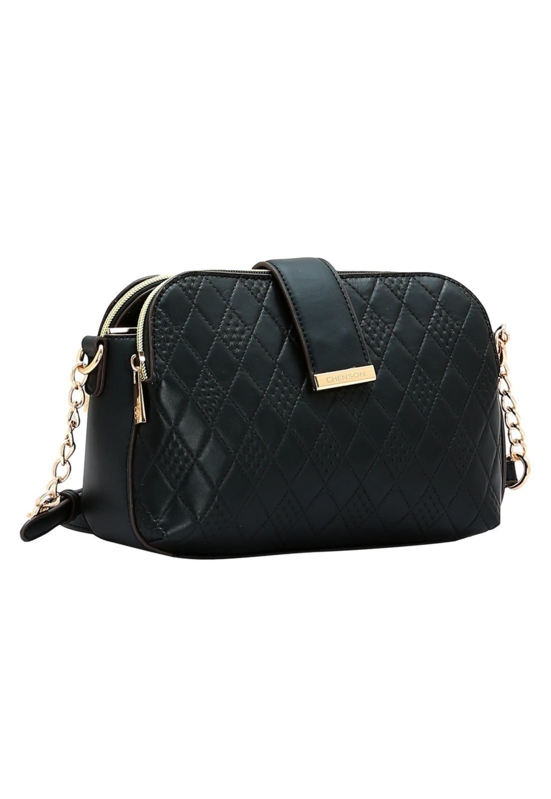 Bolsa Feminina Chenson Geométrico 3485262 Preto
