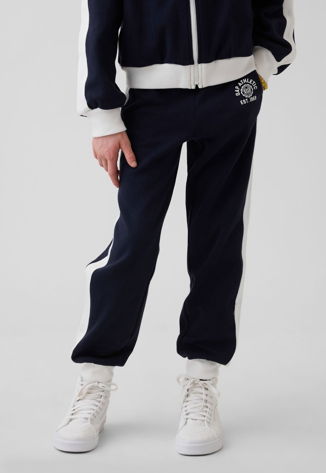 Infantil - Calça GAP Jogger Logo Azul-marinho
