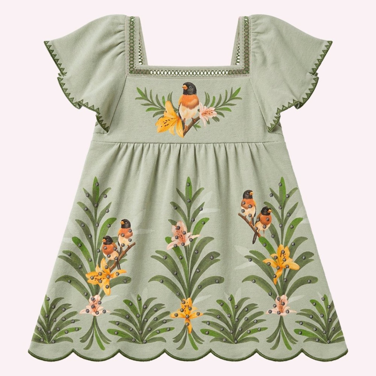 Infantil - Vestido Menina com Strass Nanai