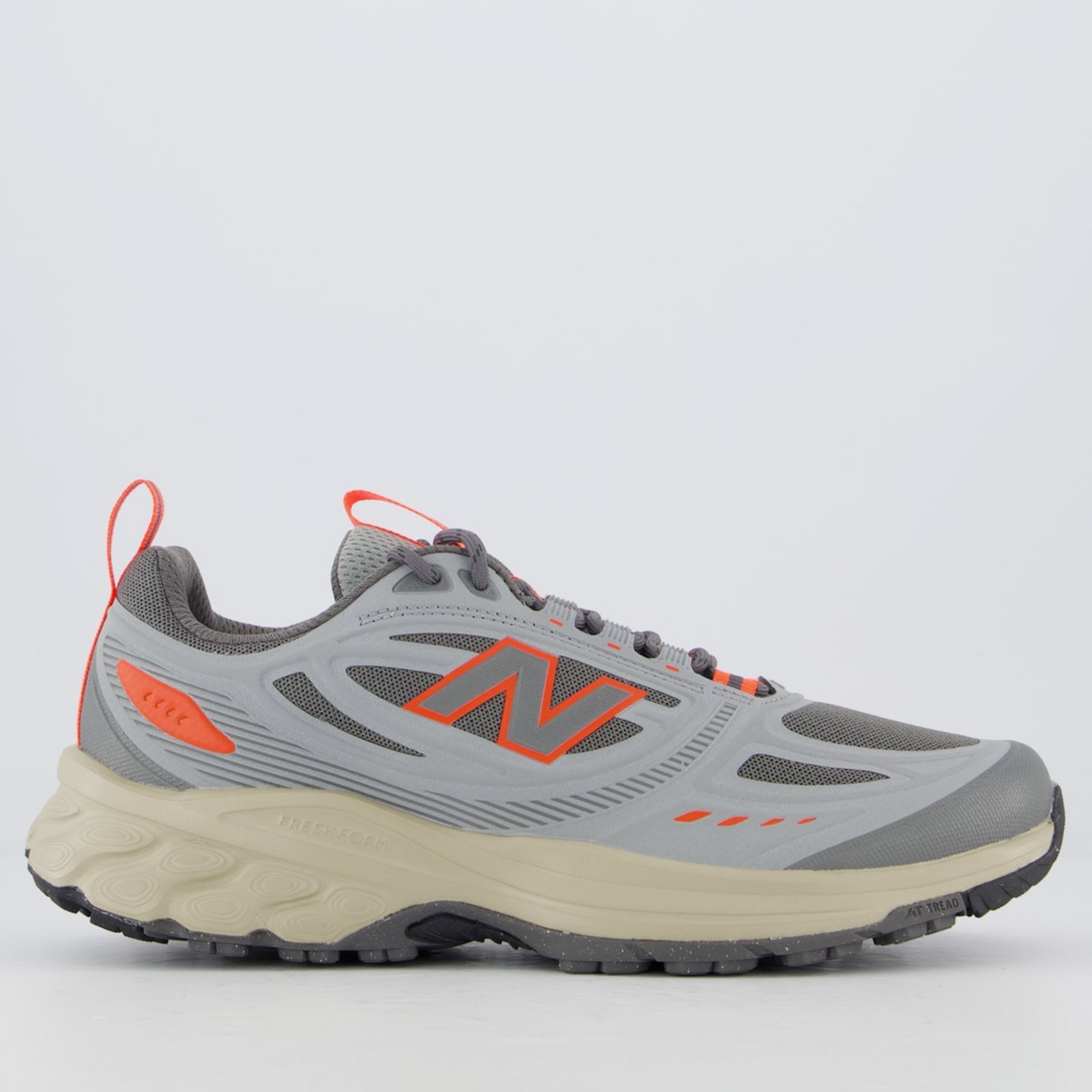 Vista 2 Tênis New Balance 410 V9 e Laranja cinza New Balance cinza