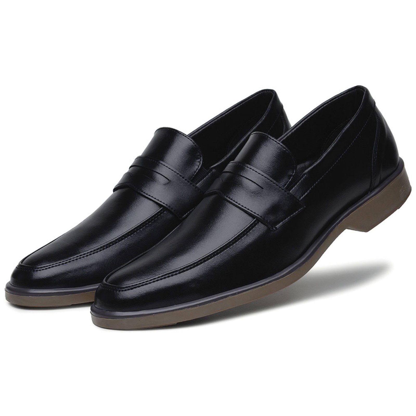 Sapato Casual Social Premium Bertelli Masculino Preto/Marrom