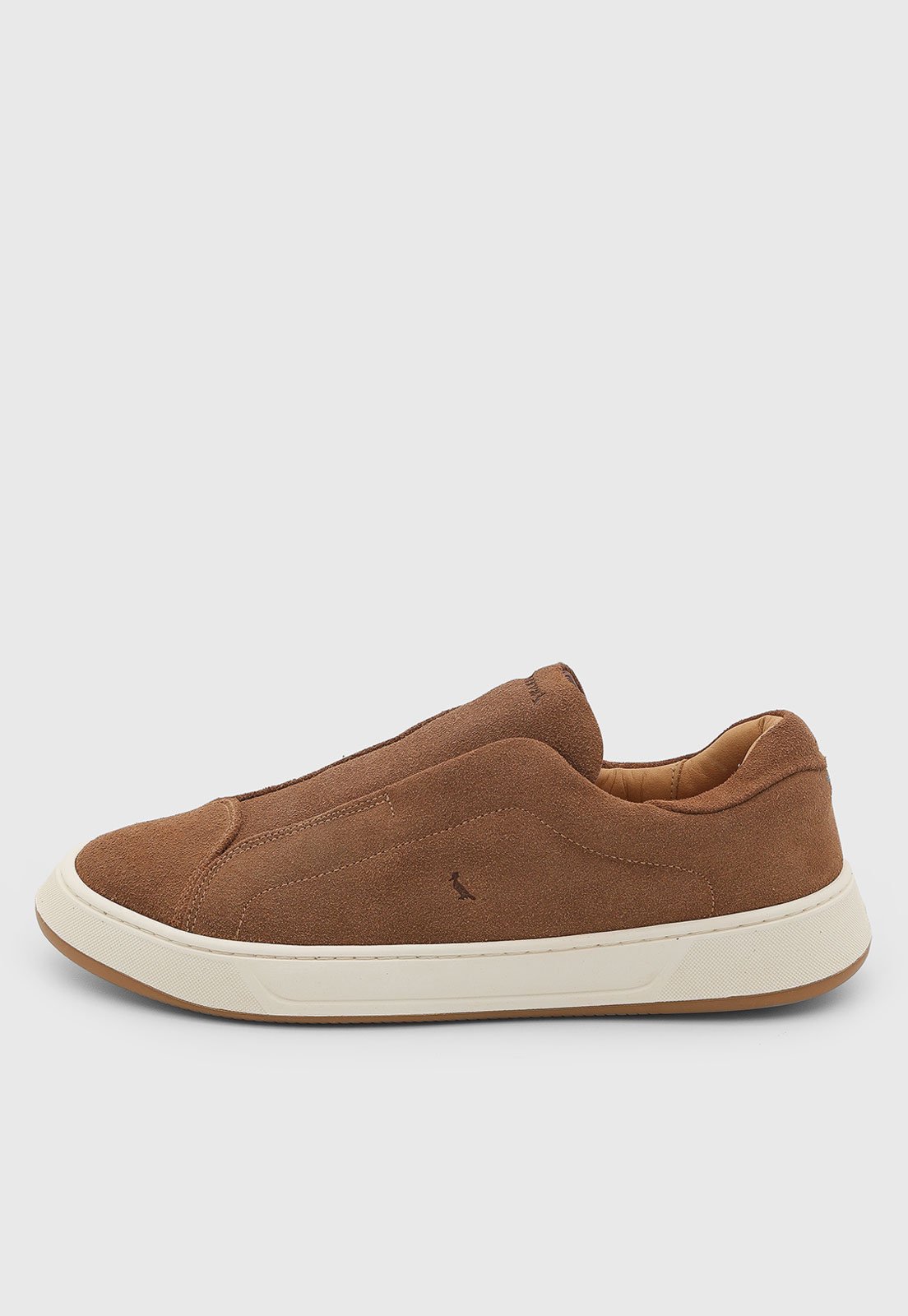 Tênis Masculino Reserva Slip-on Couro Caramelo