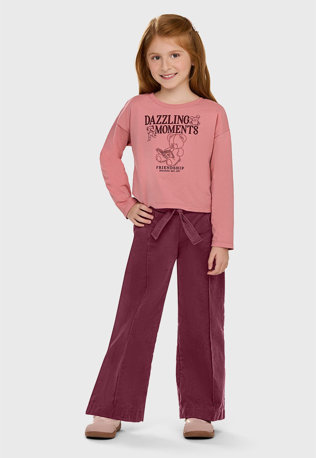 Infantil - Conjunto Elian Estampa Lúdica Rosa