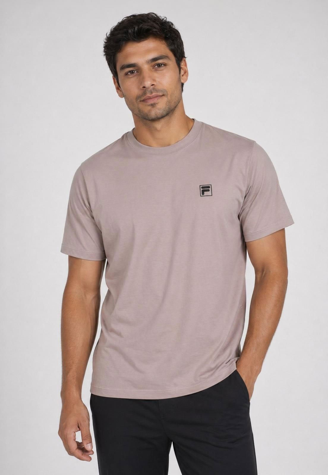 Camiseta Masculina Fila Comfort Classic Lilás