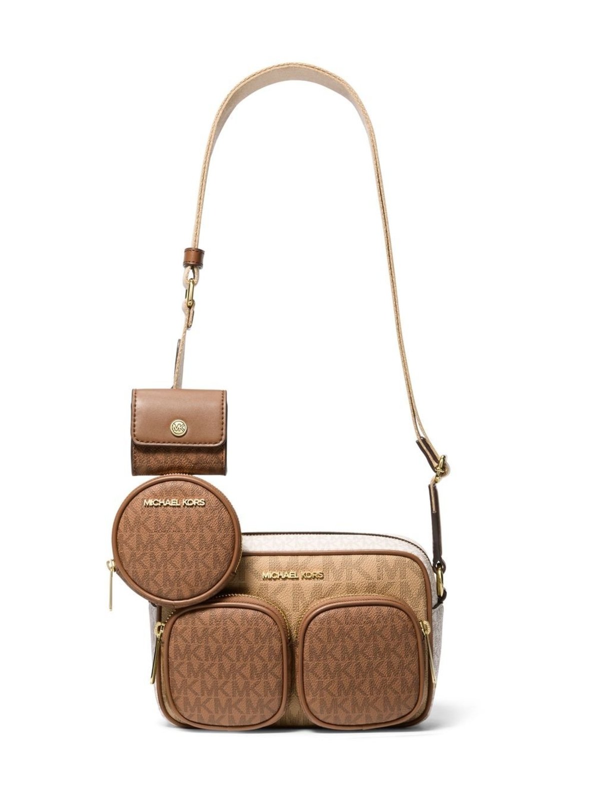 Vista 2 Bolsa Transversal Jet Set Logo Média 35S5gttc2b260 caramelo caramelo