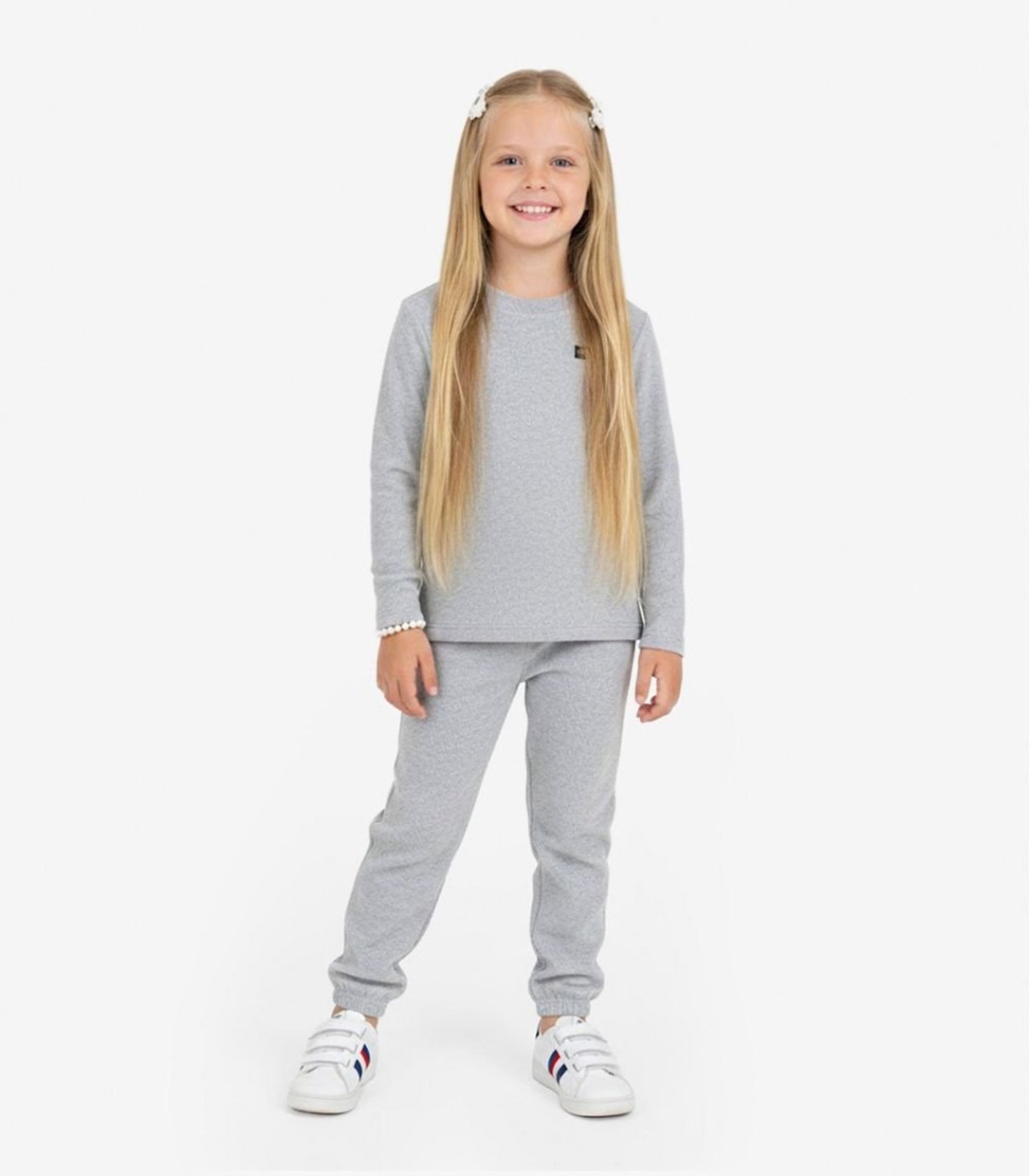 Pijama Menina Blusa E Calça Select Cinza