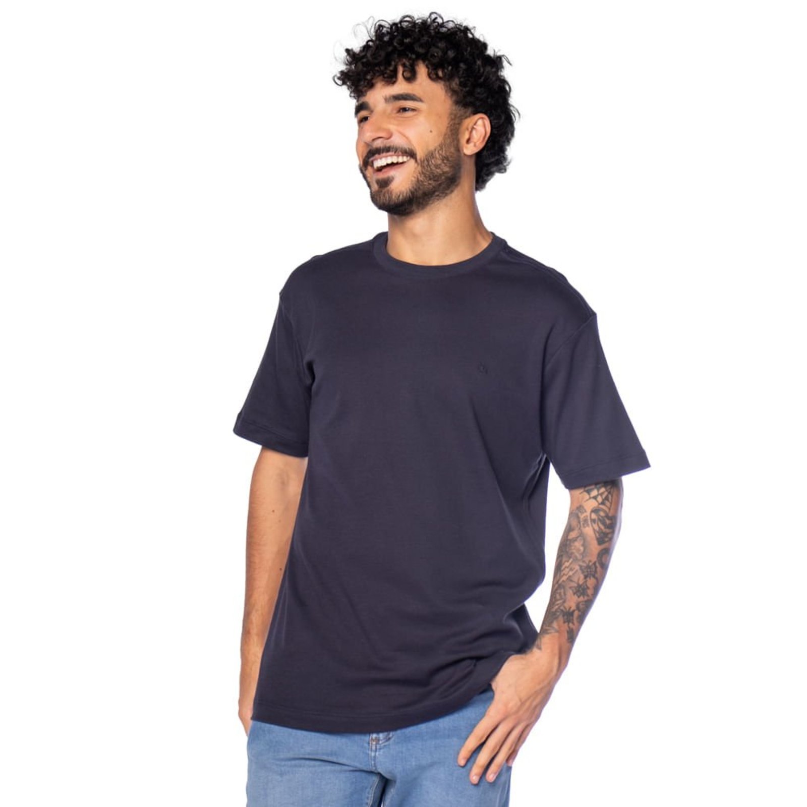 Camiseta Masculina Dixie Básica Premium Marinho