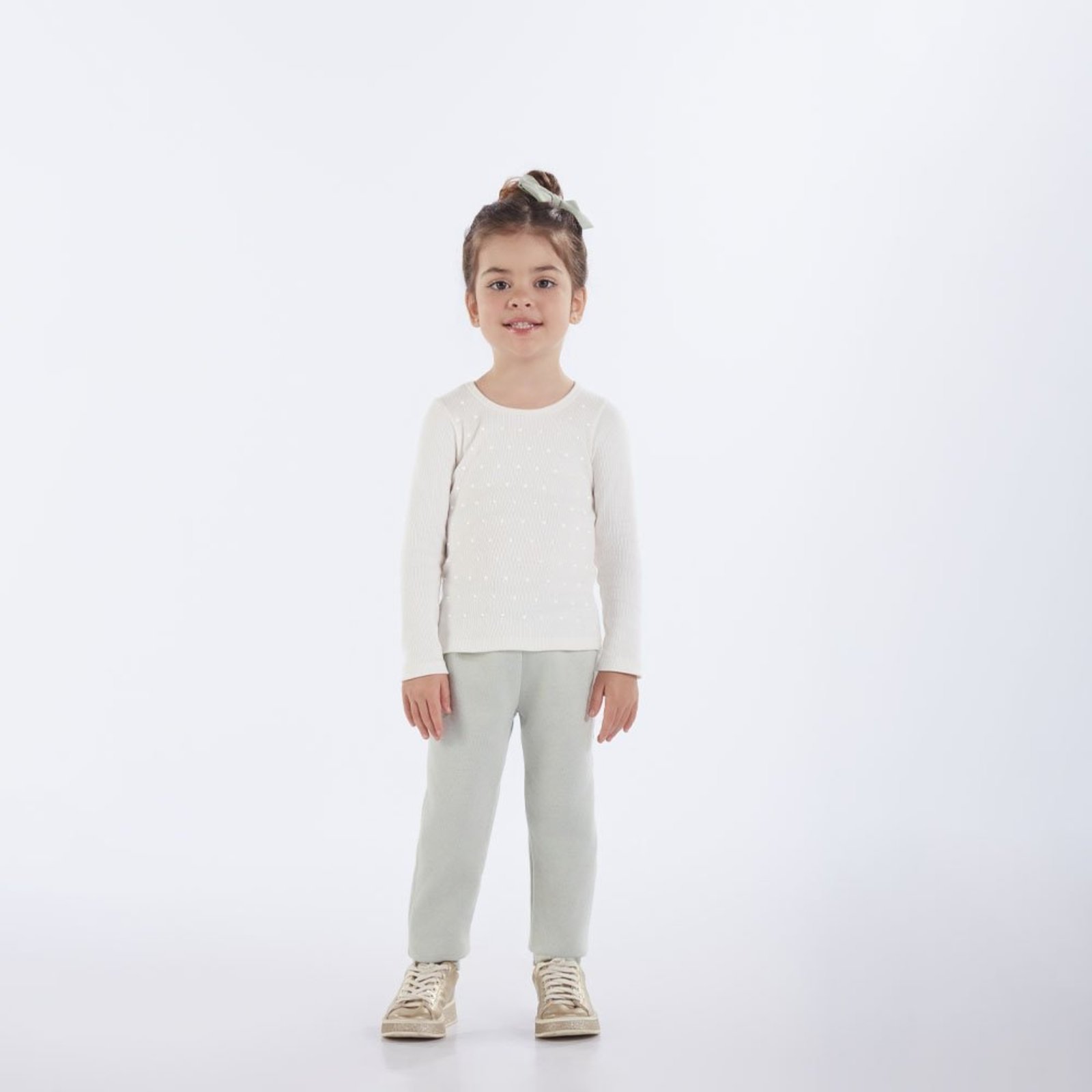 Infantil - Blusa Primeiros Passos Menina - Bege - 52709-1271