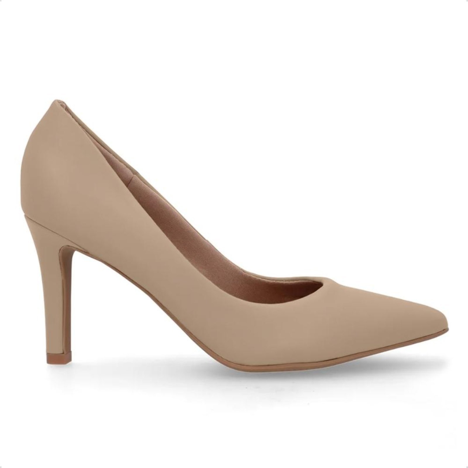 Scarpin Usaflex Feminino Casual Bico Fino AD0601 Nude