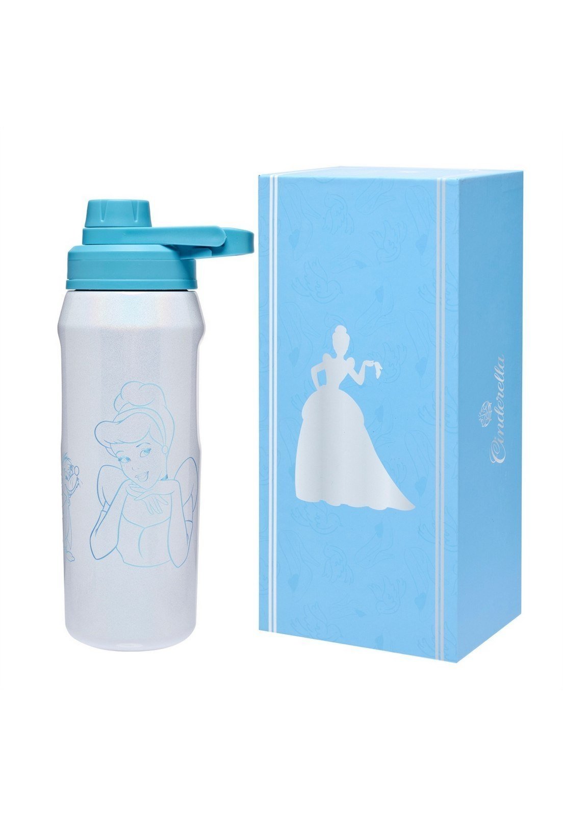 Infantil - Garrafa Térmica Cinderela 550ml Inox Original Disney