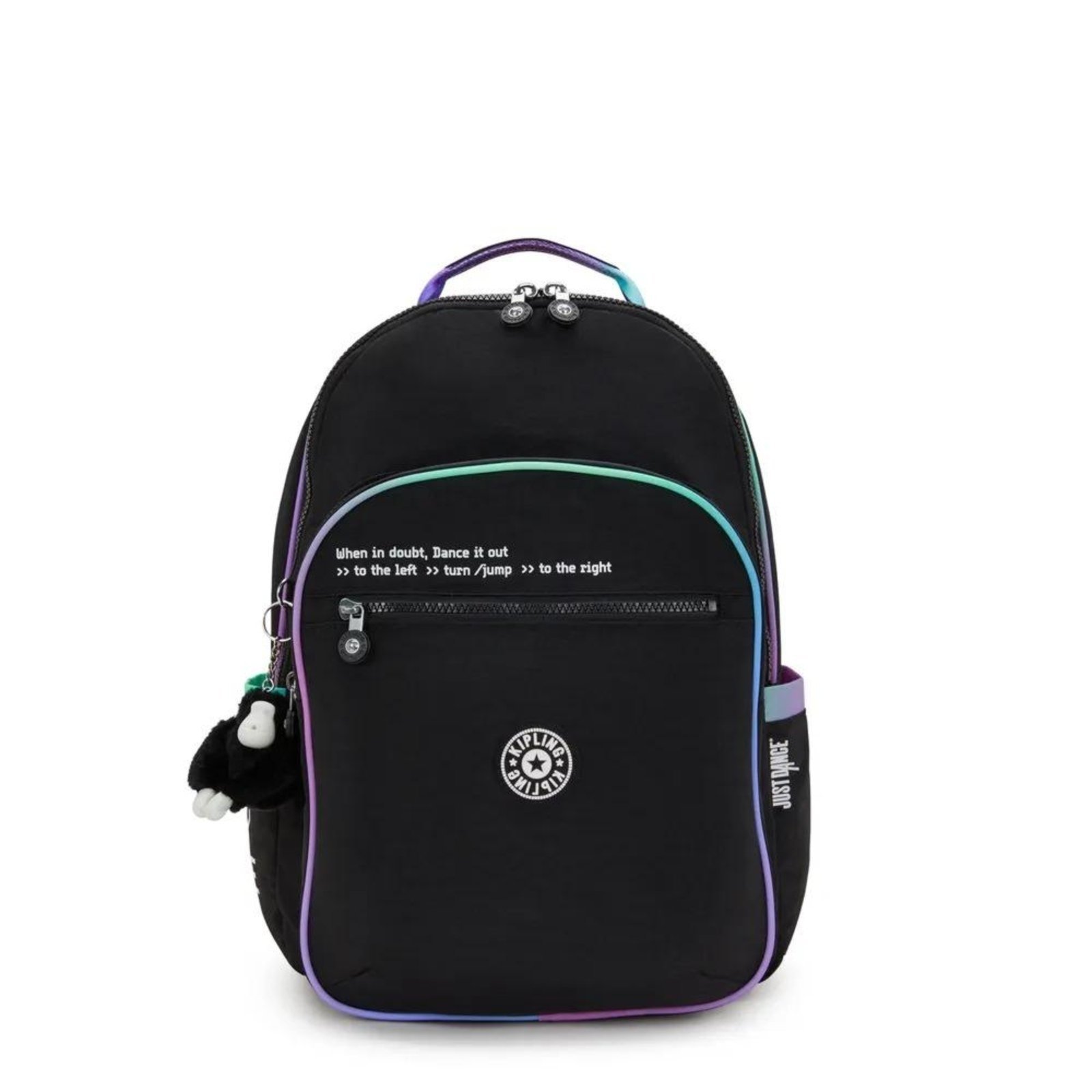 Vista 2 Mochila Kipling Seoul Dance Black preto black Kipling preto black