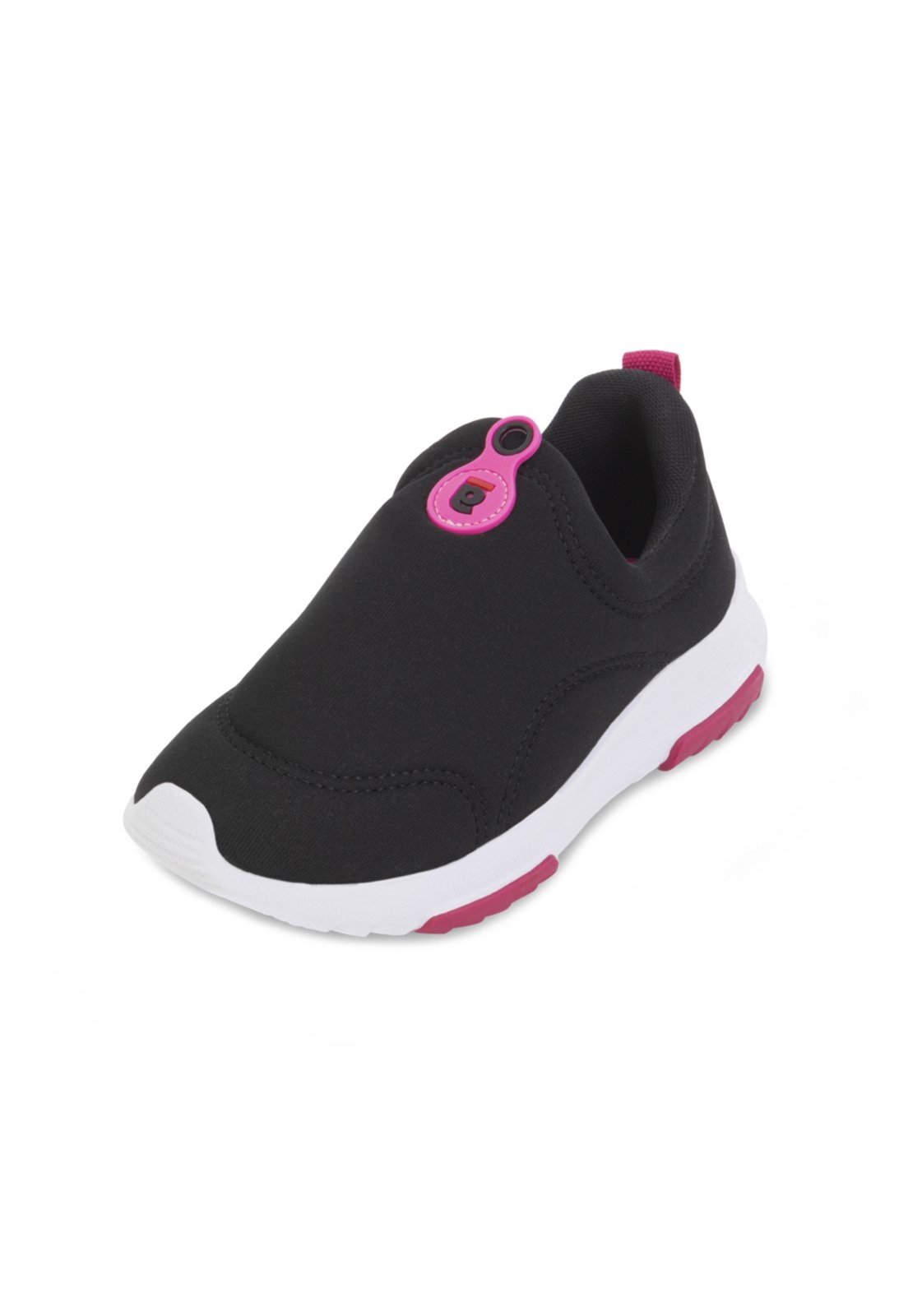 Infantil – Tênis Calce Fácil Gibizinho GB24-G321 Preto-Pink