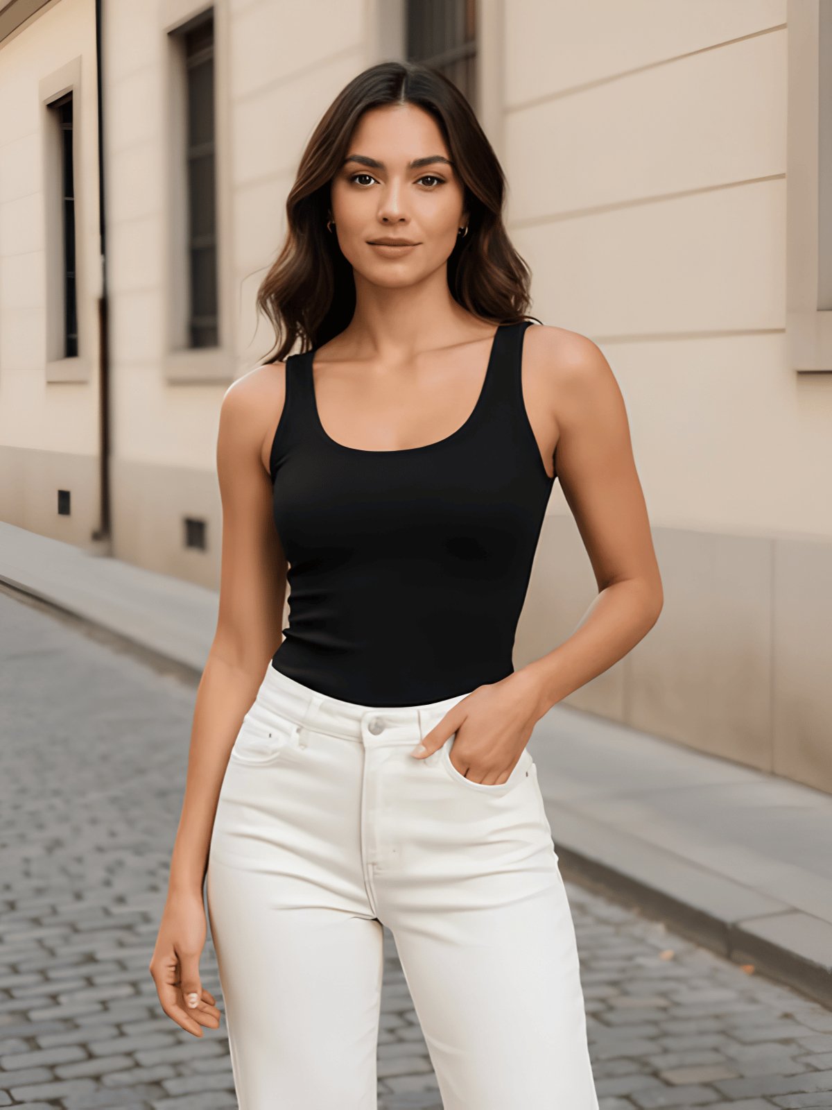 Blusa Regata Feminina Malha Toque Suave Lunender