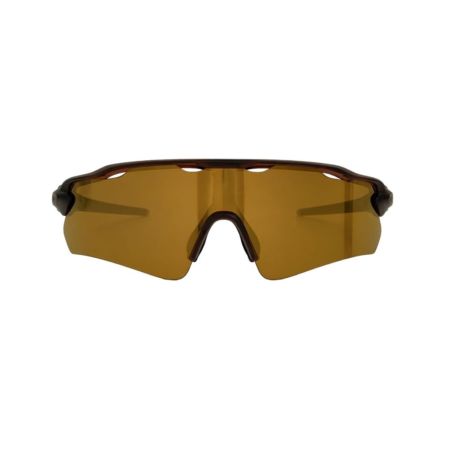 Óculos de Sol Masculino Esportivo Shield Oversized Marrom Lente UV400 Ciclista Corrida Bike