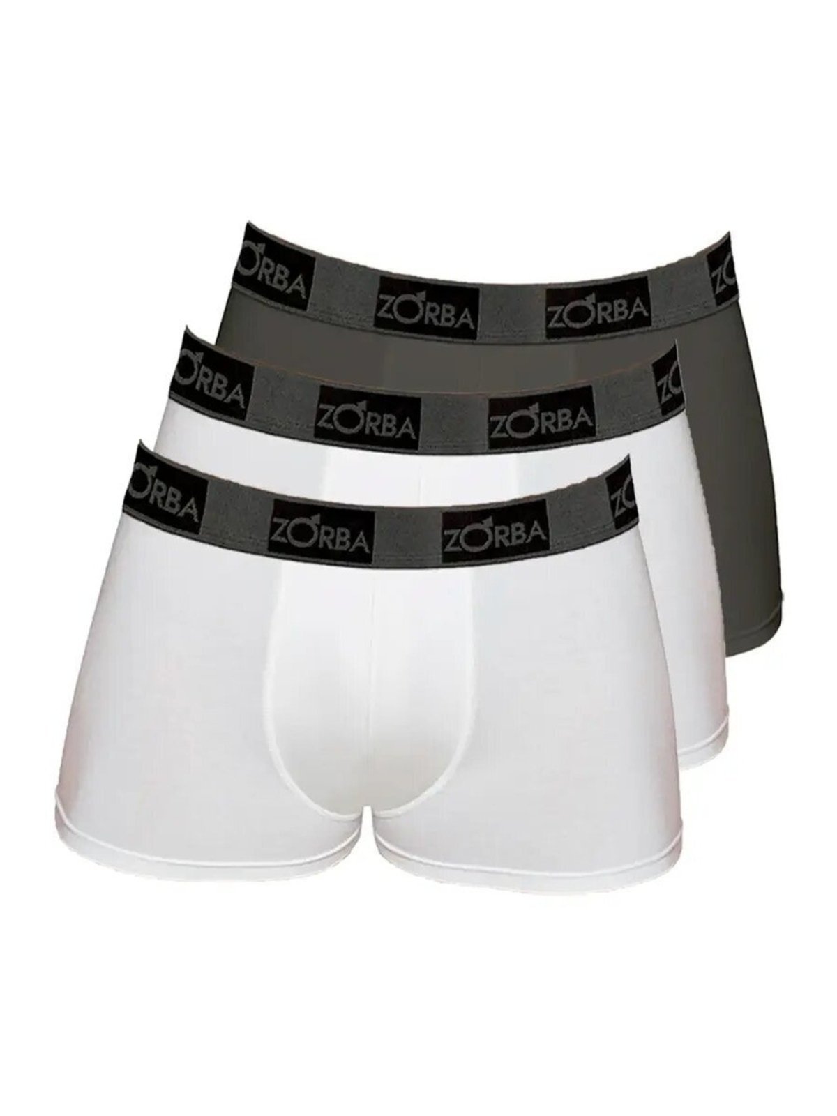 Kit com 3 Cuecas Boxer Zorba 717 Branco