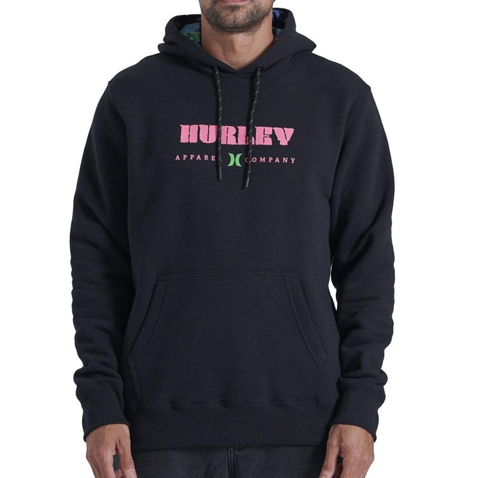 Moletom Hurley Canguru Surf Noise WT25 Preto