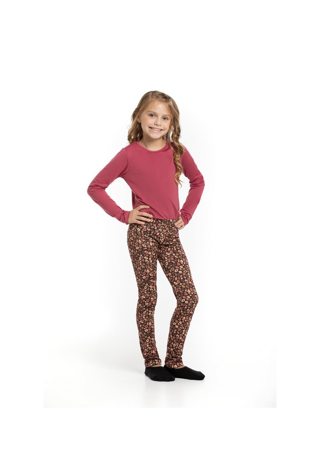Infantil – Calça Térmica Peluciada Estampada Avulsa