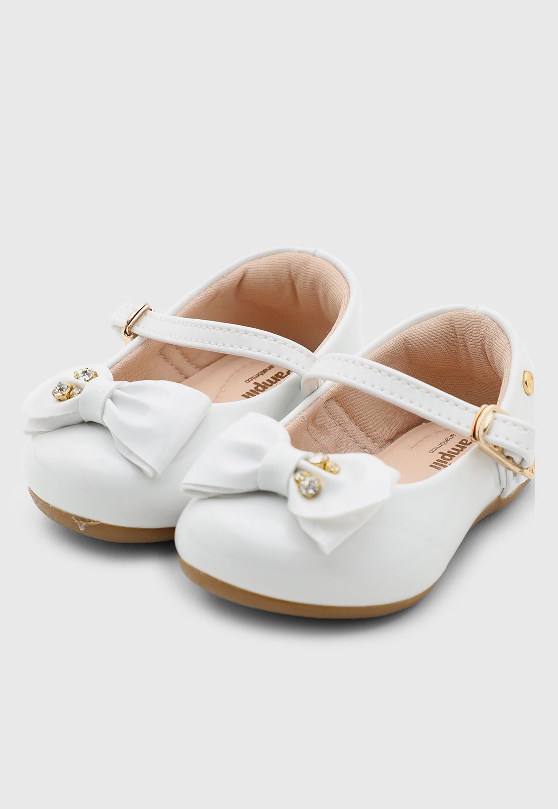 Infantil - Sapatilha Pampili Angel Laço Branca