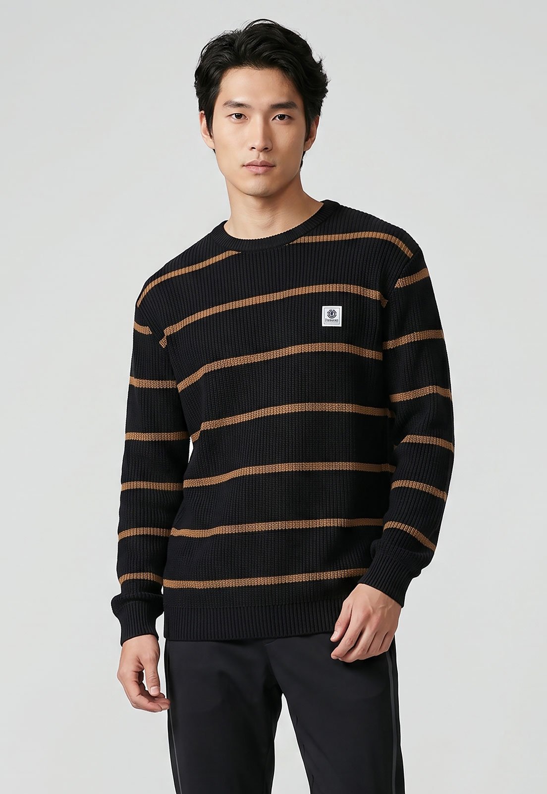 Suéter Masculino Element Listrado Preto
