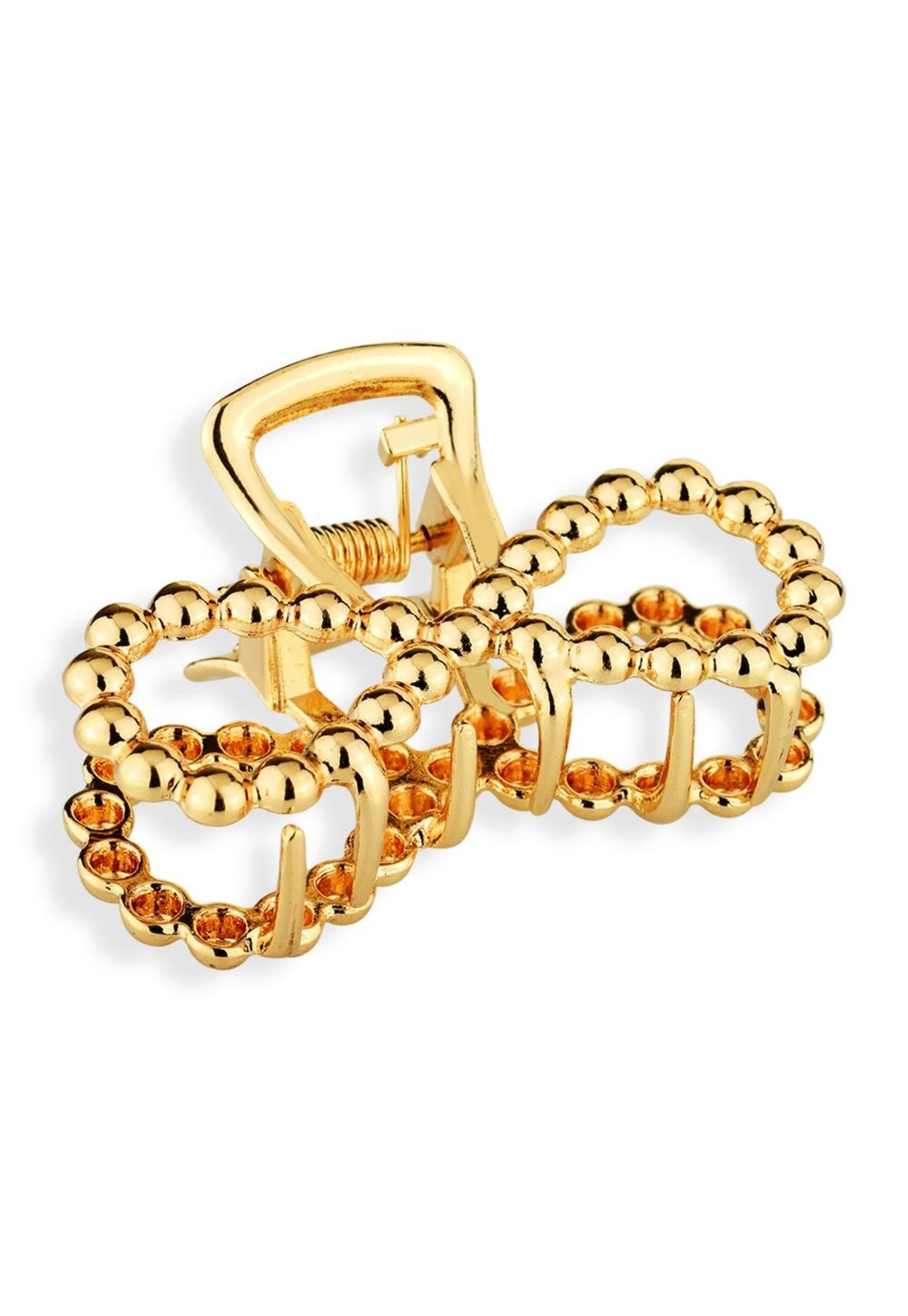 Vista 2 Prendedor De Cabelo Piranha Laço Com Esfera Ac STORE ORA SEMIJOIAS dourado STORE ORA SEMIJOIAS dourado