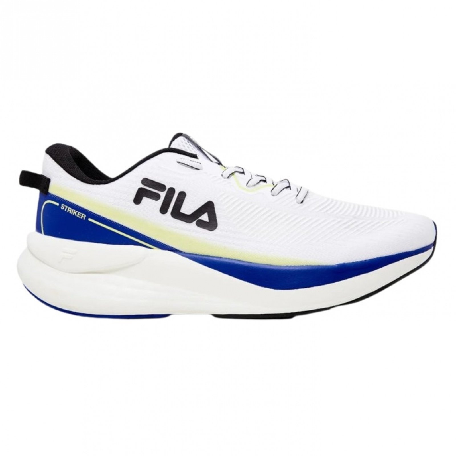 Vista 2 Tênis Fila Striker Masculino - Branco/azul branco azul Fila branco azul