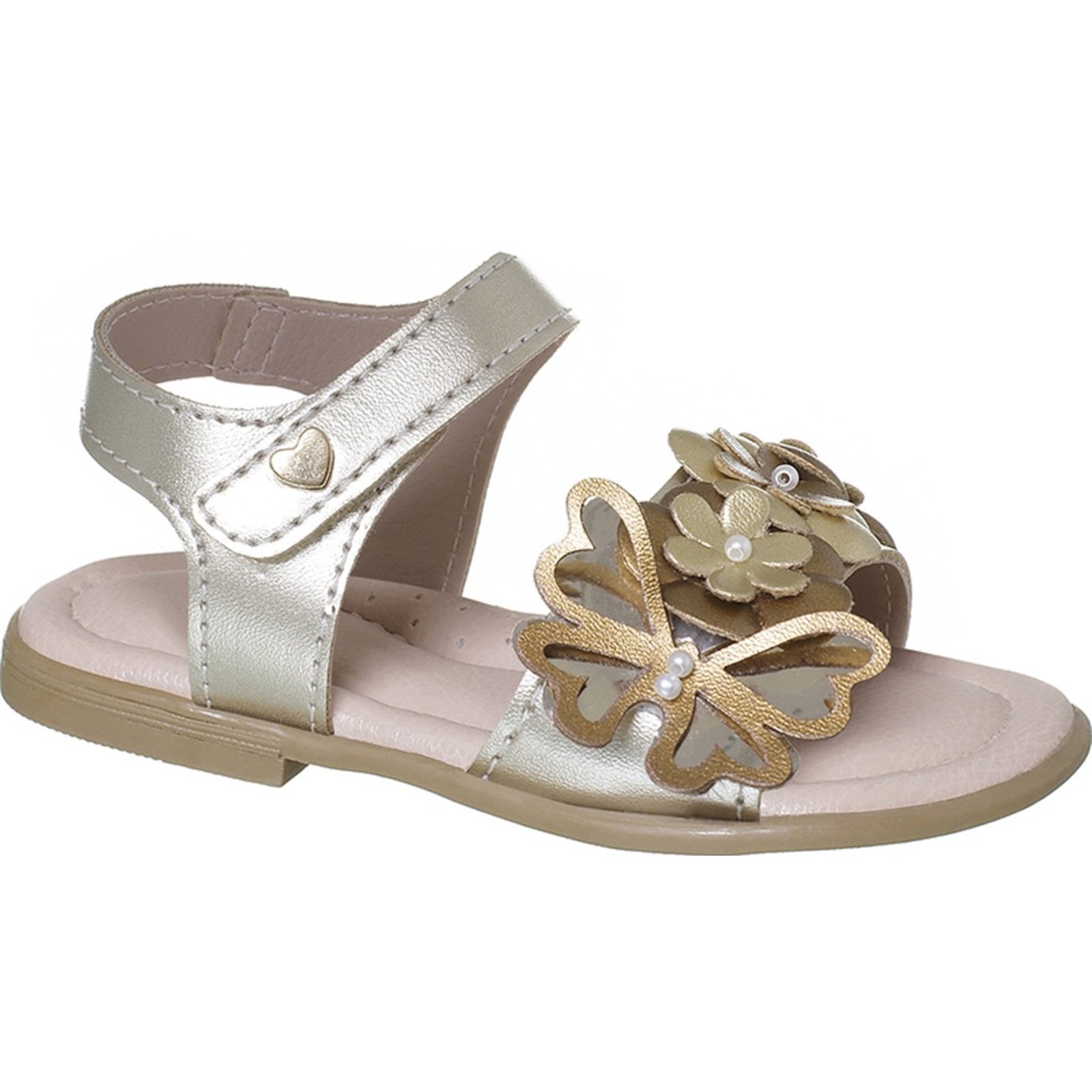 Infantil – Sandália Ortopasso Flowers Eco Menina Florzinha Borboleta Fashion Moda