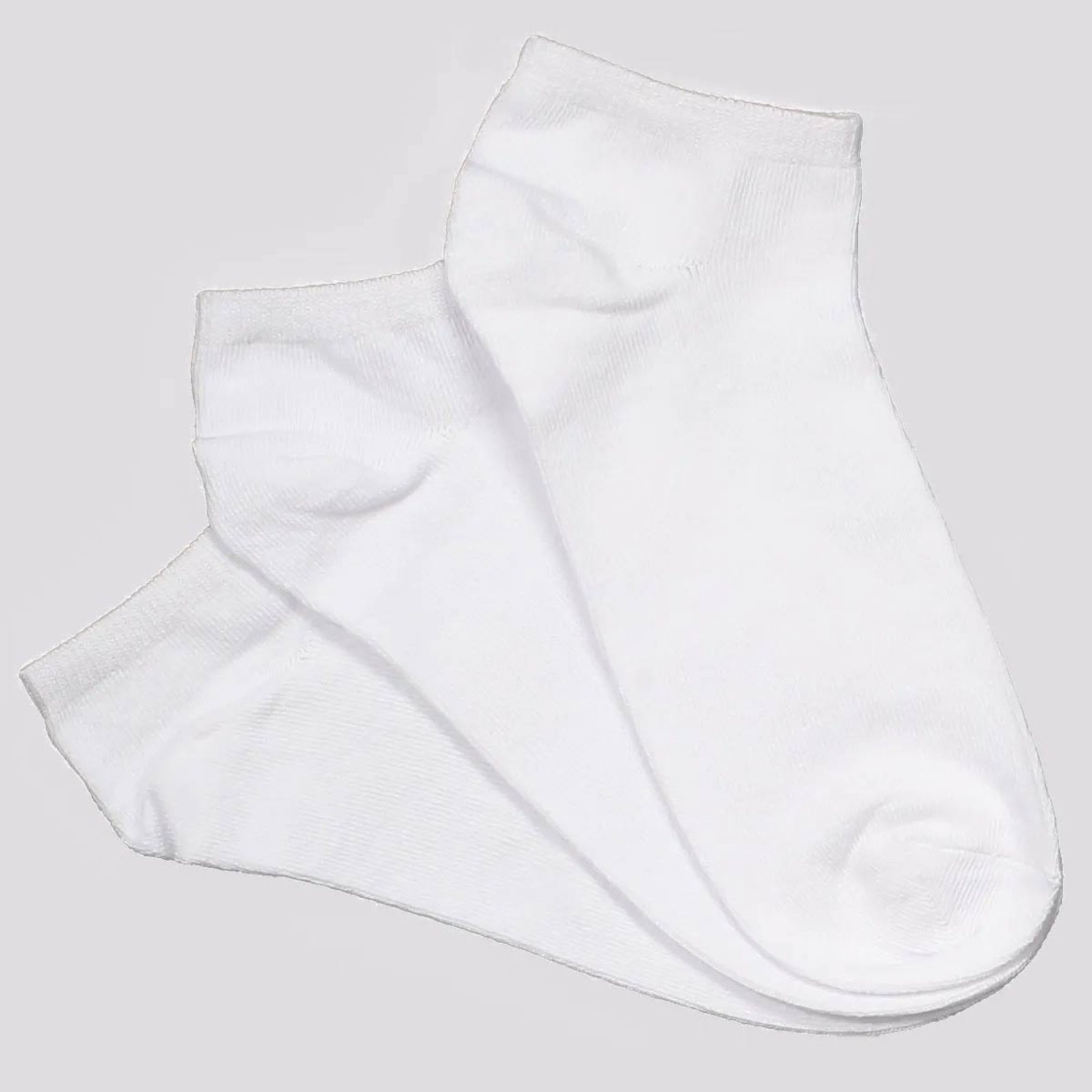 Vista 3 Kit Meia Selene Sapatilha 6 Pares Branca branco SELENE branco