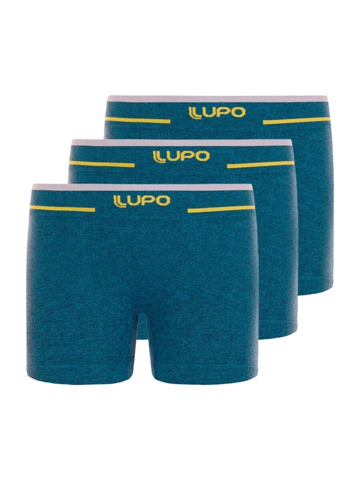 Kit com 3 Cuecas Boxer Lupinho 137-010 Azul