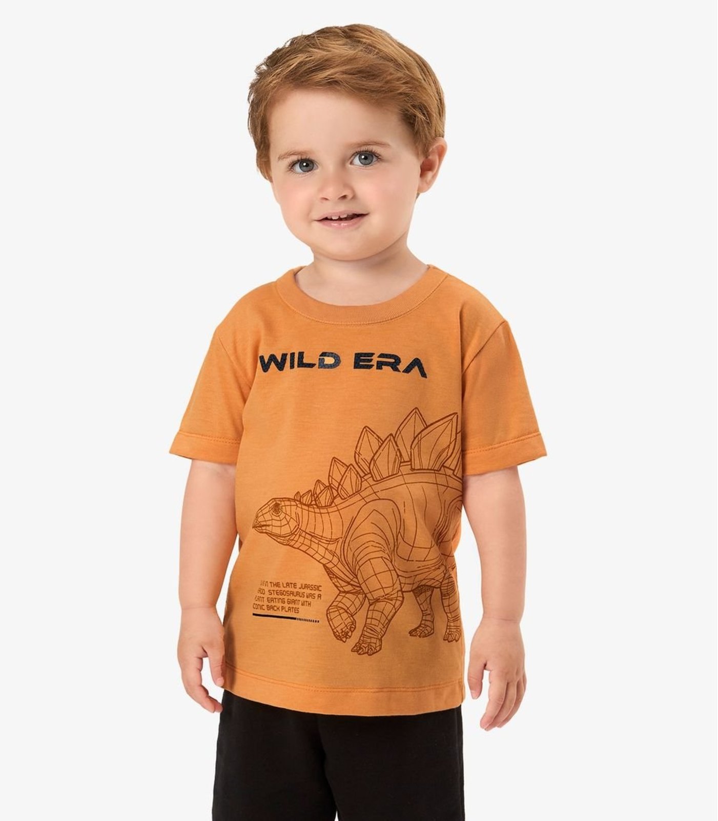 Infantil - Camiseta Com Estampa Rovi Marrom