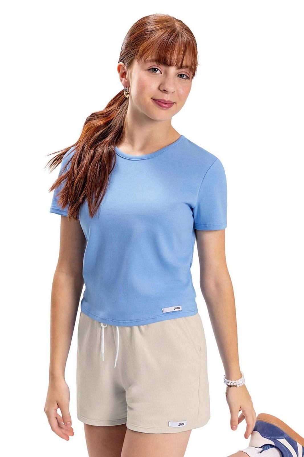Infantil - Short Juvenil Menina Essentials Elian Beats Bege