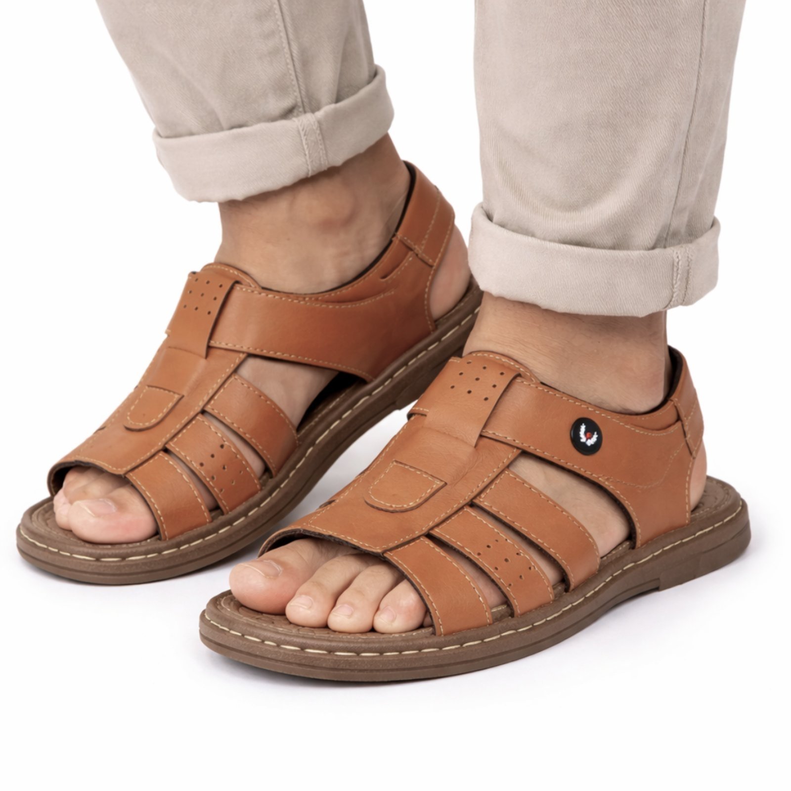 Sandália Franciscana Masculina Casual Ortopédico Resistente