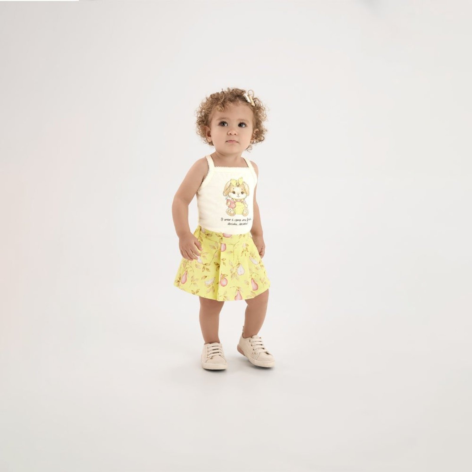 Infantil - Conjunto Bege Pulla Bulla Menina - 53620-1271